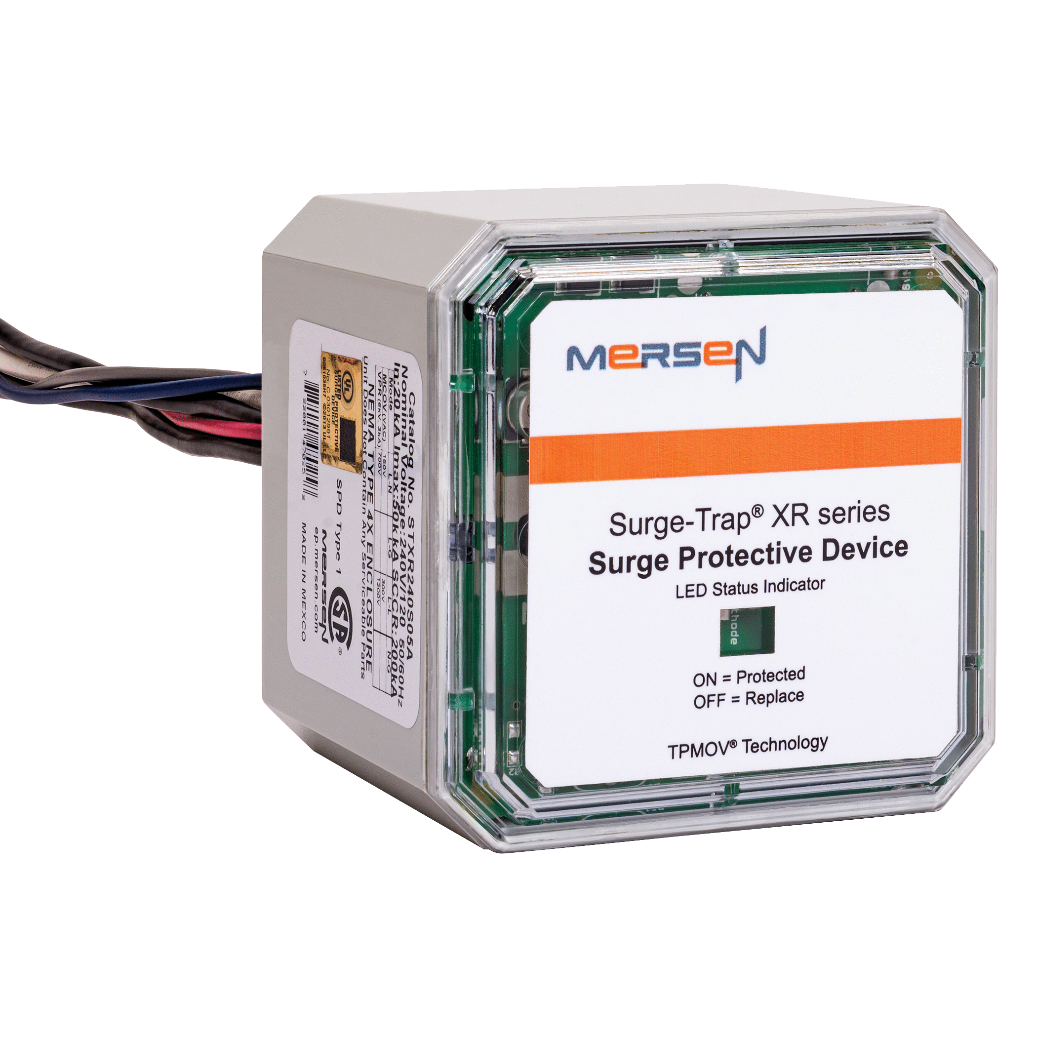 STXR240S05A - SPD-Type 1 ST-XR Series 240/120V L-L VPR 1000V L-L MCOV 300V 50 kA LED + Remote
